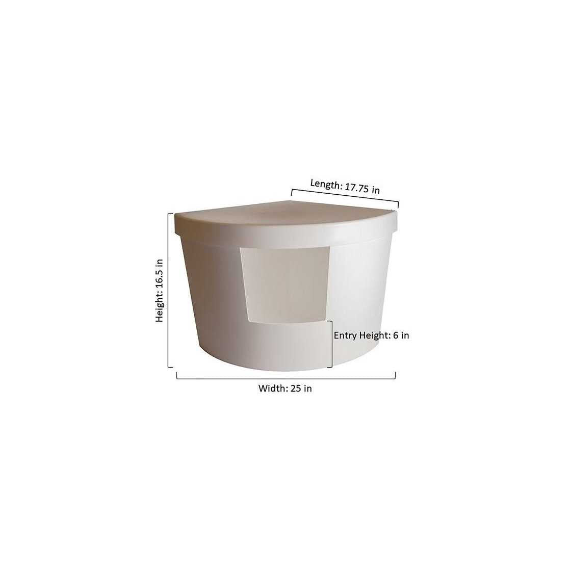 Plastic Enclosed Litter Box Q113714