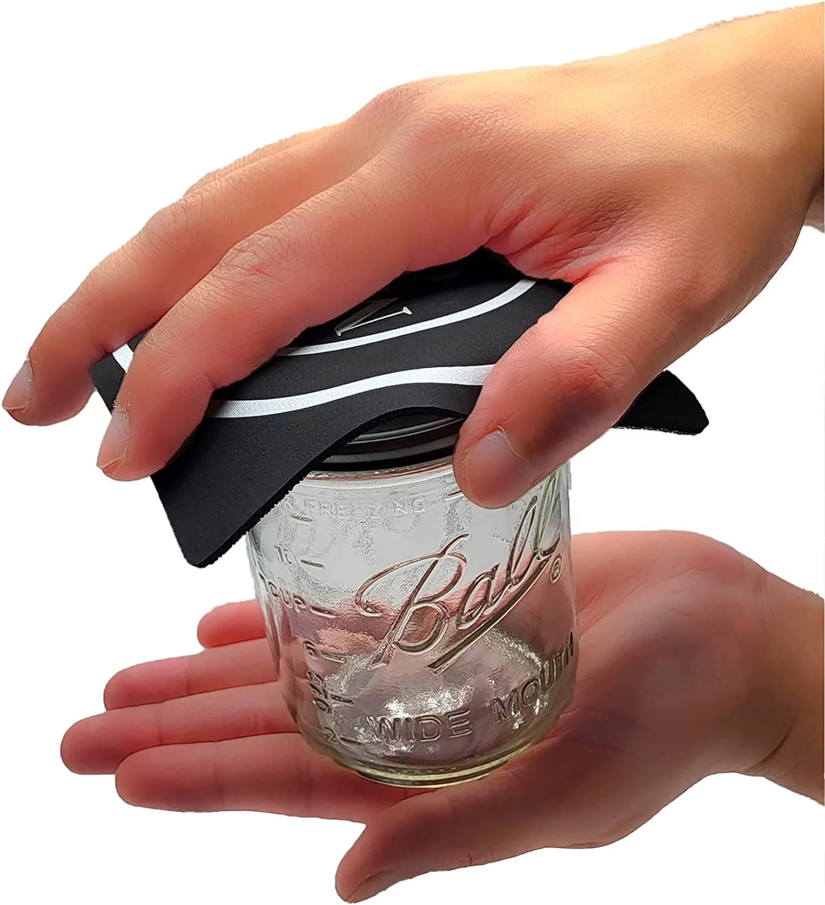 16 oz 6 Pack Wide Mouth Mason Jars with Airtight Lids and Bands A3433