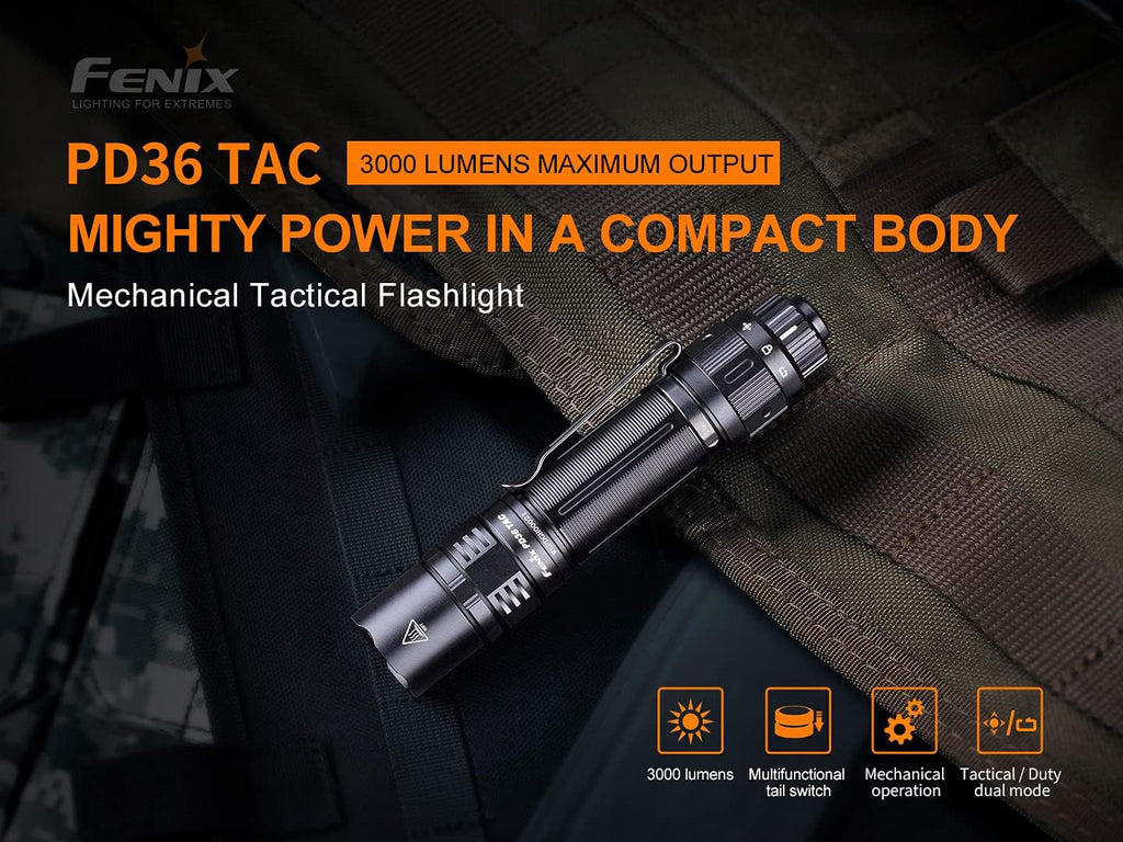 Tactical Flashlight with 5000mAh USB-C Rechargeable Battery H564364