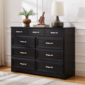 Black 9 Drawer Wood Dresser N475130
