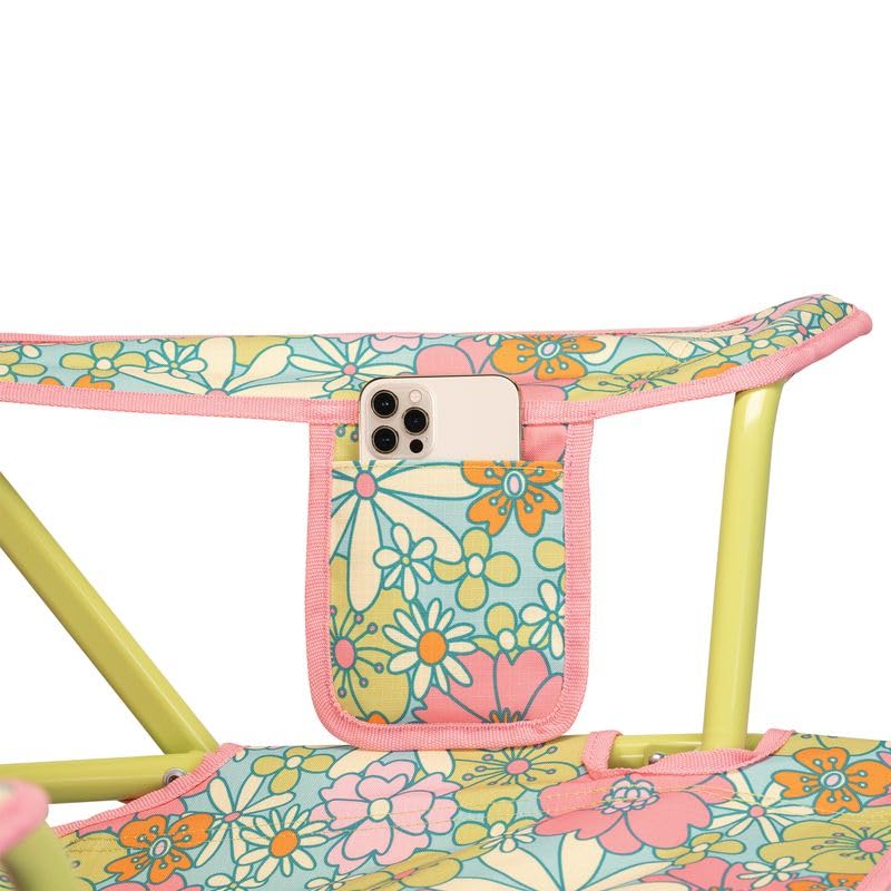 Portable Folding Rocking Camping Chair with Drink Holder B27745