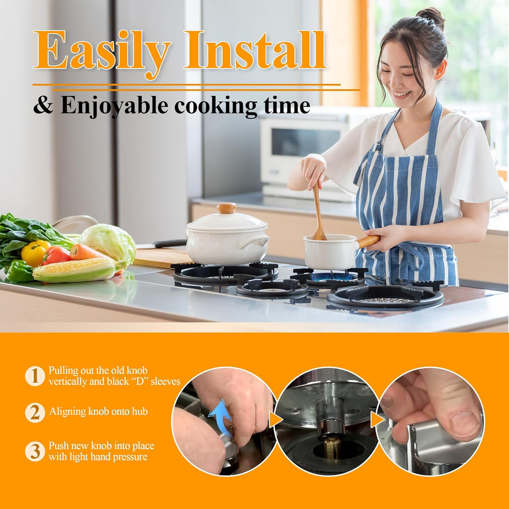 5 Pack Gas Stove Range Knobs A4180