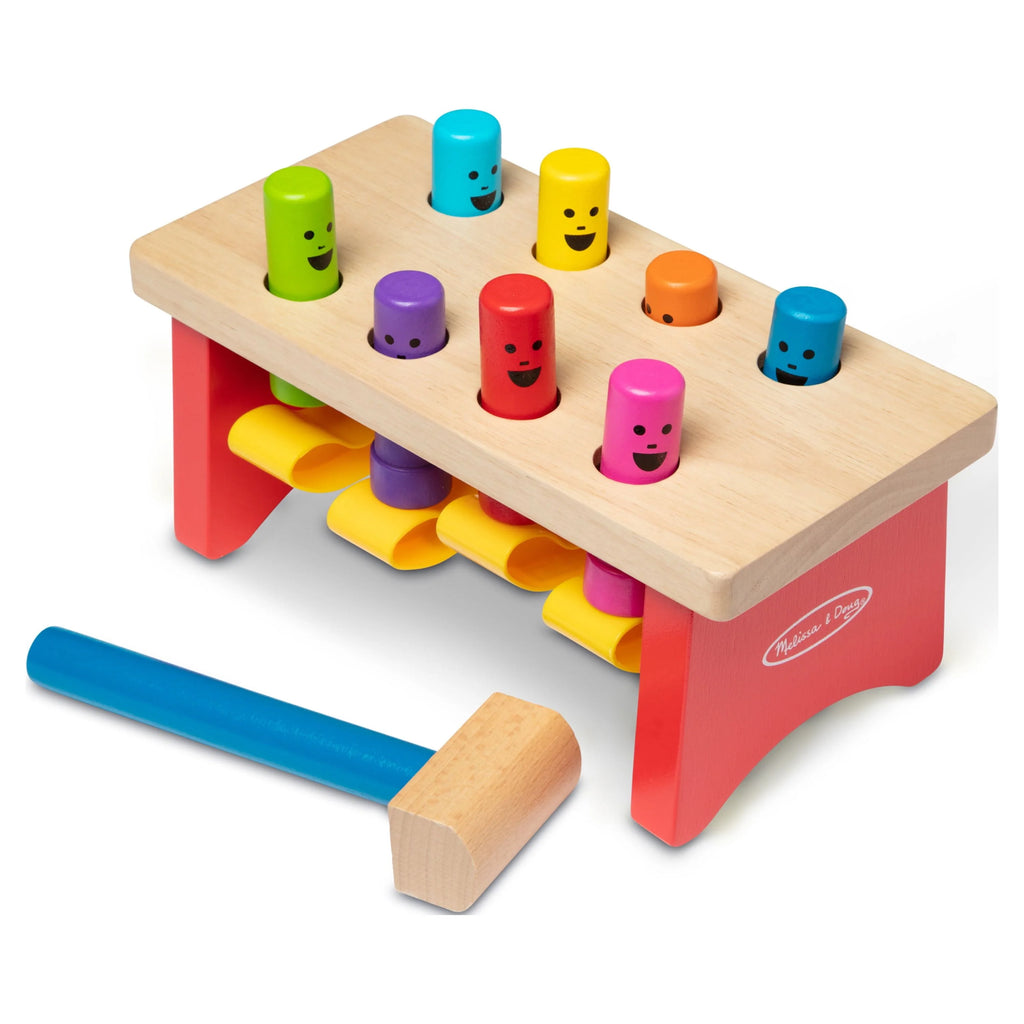 Wooden Pounding Bench Toy With Mallet B4294
