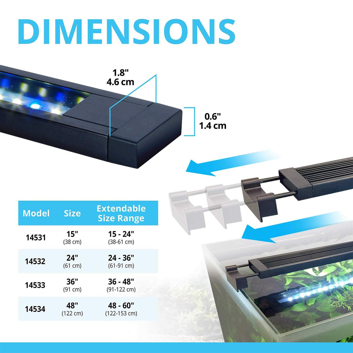 Bluetooth LED Aquarium Light O8842