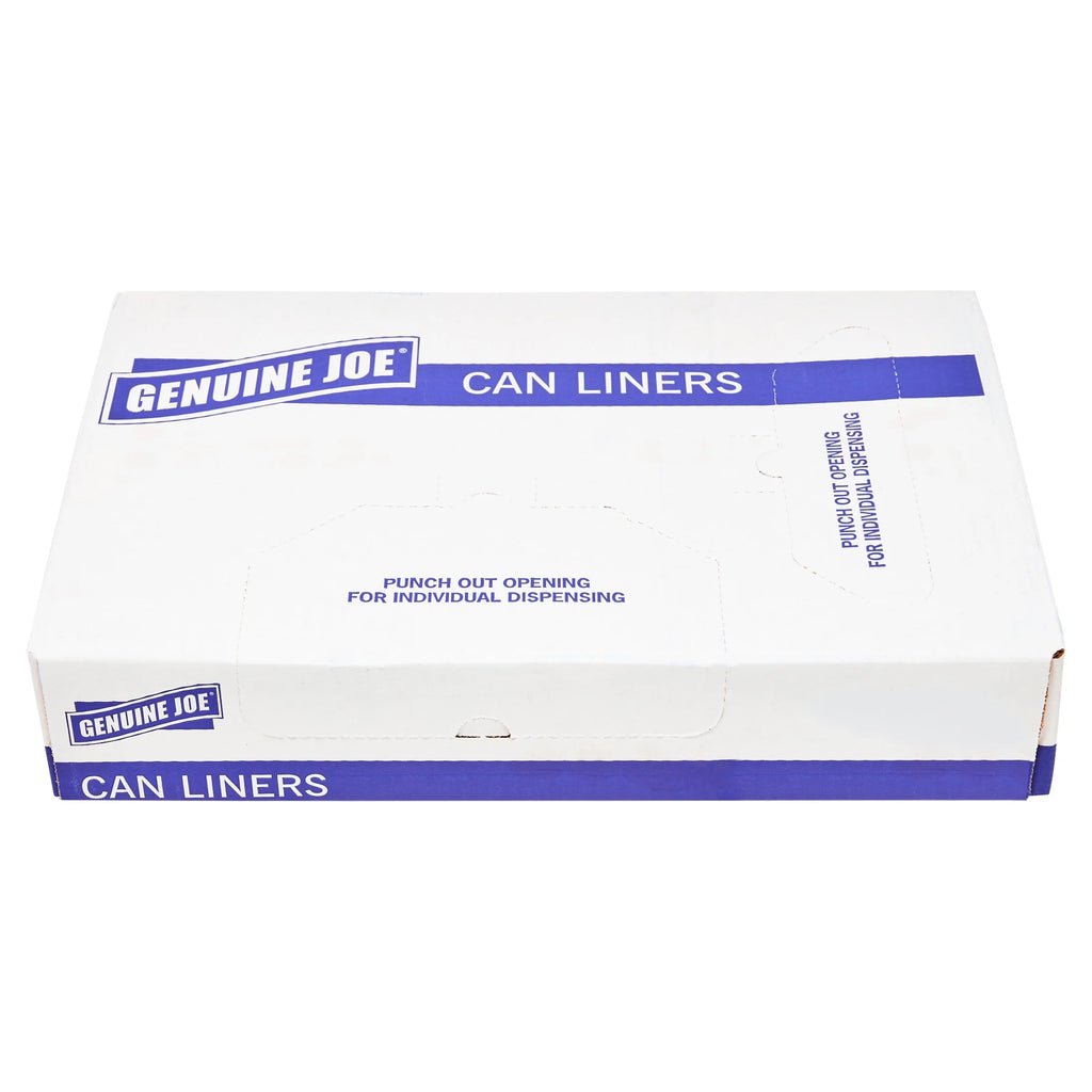 Black 60 Gallon Trash Can Liners, 50 per Box J6776