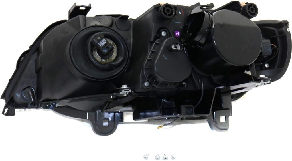 For BMW X5 Headlight Pair Driver and Passenger Side Black Housing G289108