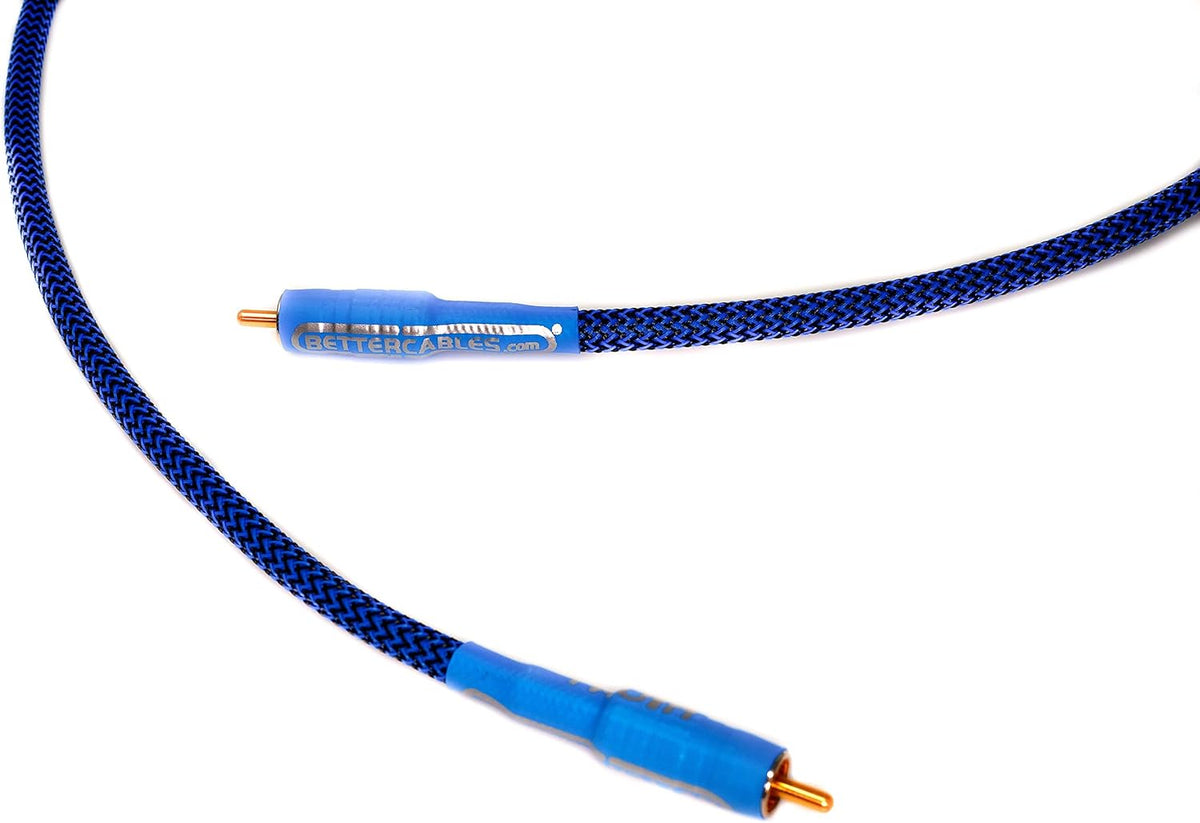 Blue Silver/Copper Hybrid Coaxial RCA Cable 6 Feet H805145