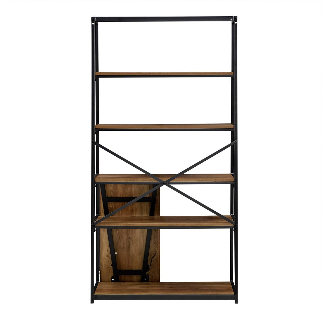 Folding Desk with Bookcase Z6103