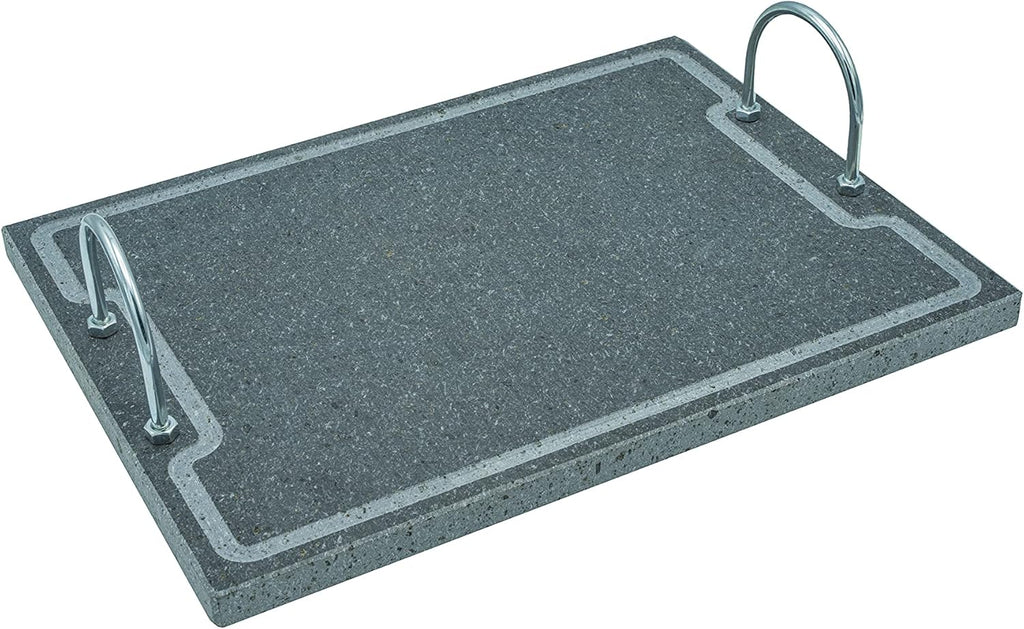 Lava Stone Grilling Plate with Handles K6428
