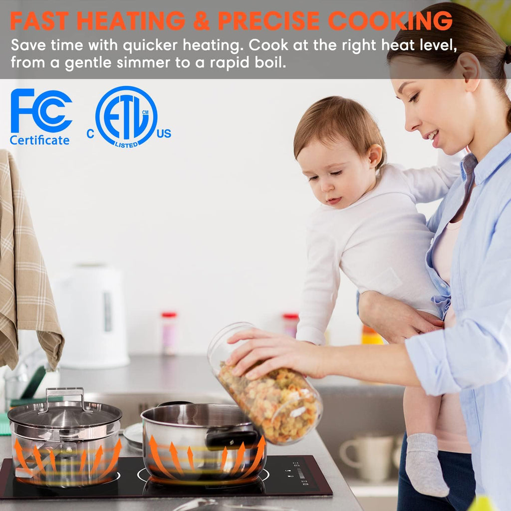 30 Inch 4 Burners Induction Cooktop with Timer D238937