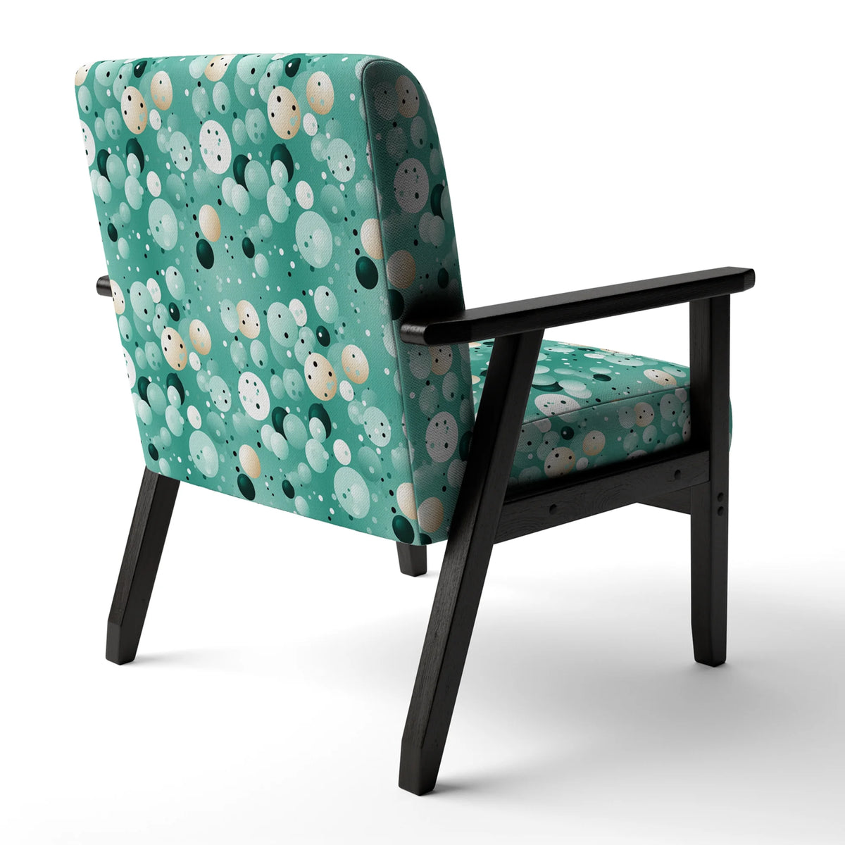 Upholstered Polka Dots Accent Chair K755920