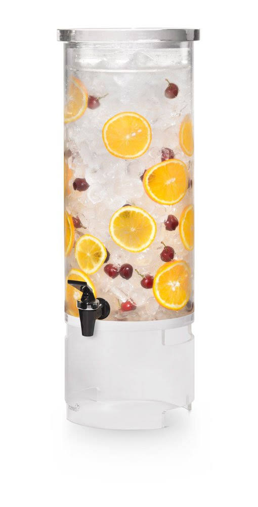 3 Gallon Round Clear Acrylic Beverage Dispenser G465223