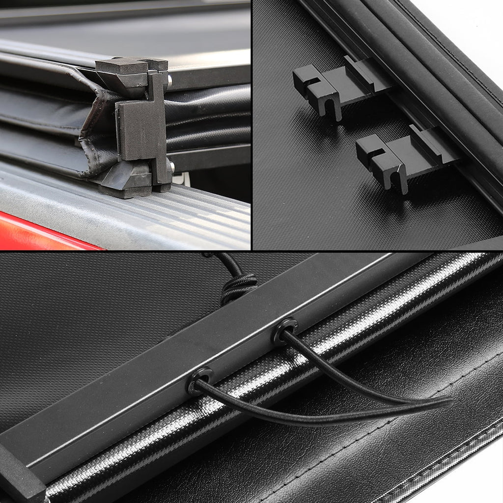 Tri-Fold Soft Top Tonneau Cover for Toyota Tundra 6.5' Bed O4671