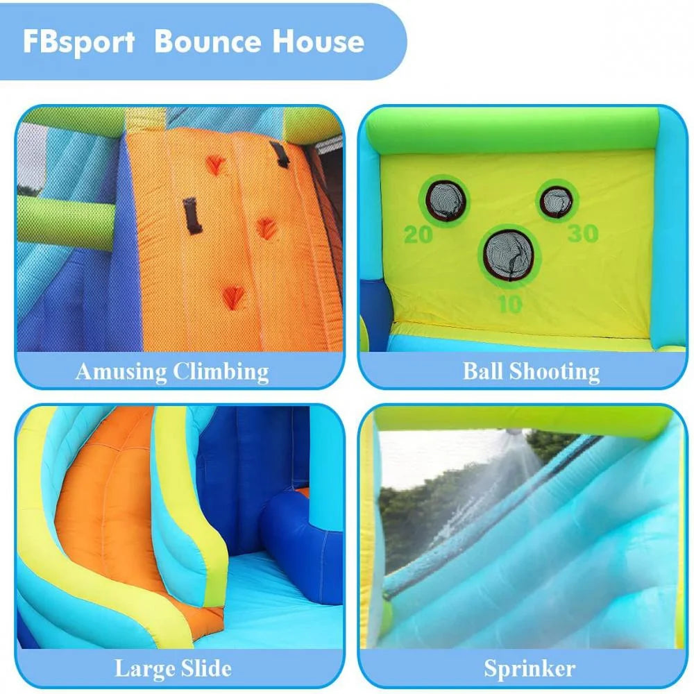 Kids Inflatable Bounce House Ball Pit Play Slide With Blower L57025