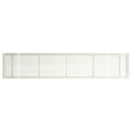 White-Gloss Solid Aluminum Fixed Bar Supply/Return Air Vent Grille M298370