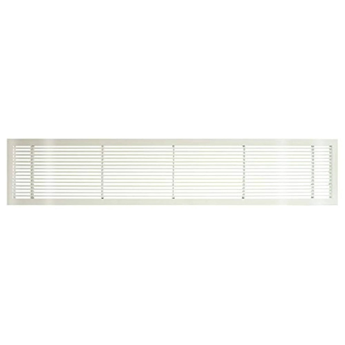 White-Gloss Solid Aluminum Fixed Bar Supply/Return Air Vent Grille M298370