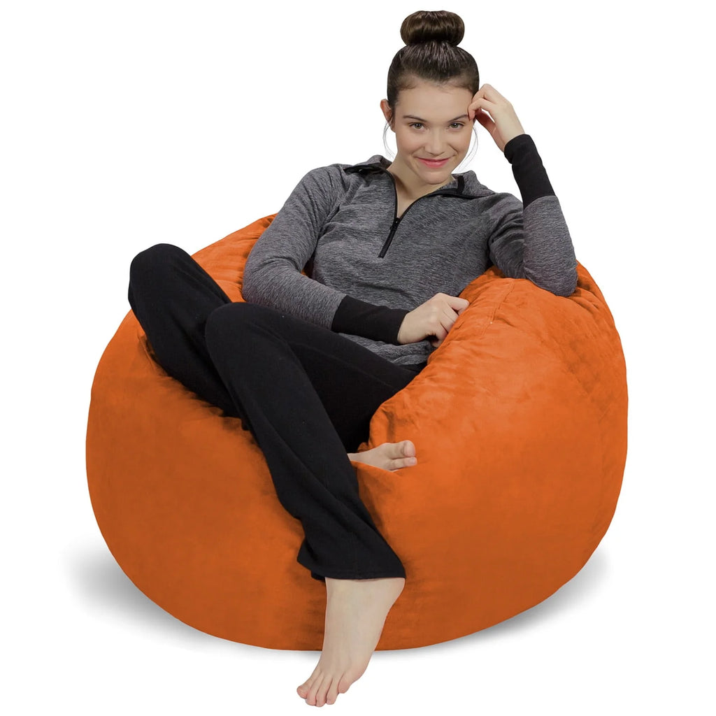 Charcoal 3 ft Memory Foam Bean Bag Chair K359