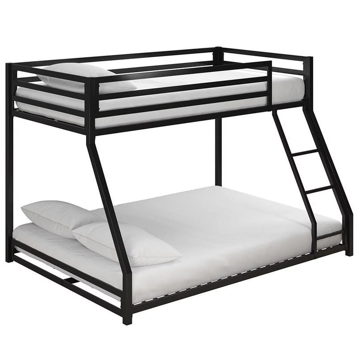 Black Twin Over Full Metal Bunk Bed V2146