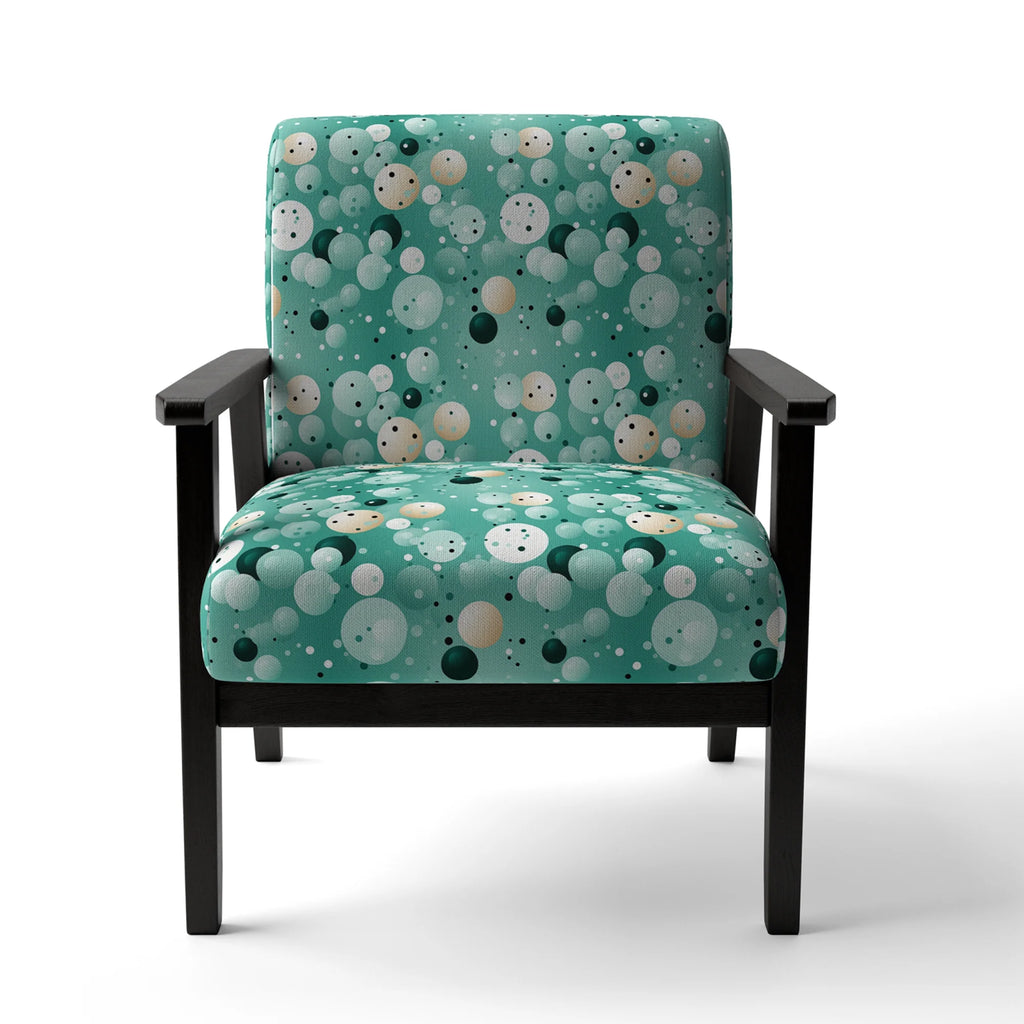 Upholstered Polka Dots Accent Chair K755920