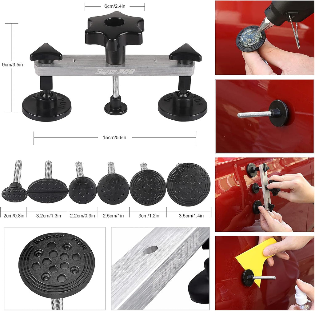 PDR Tools Car Paintless Dent Repair Remover Tool Kit Pack of 2 Y400