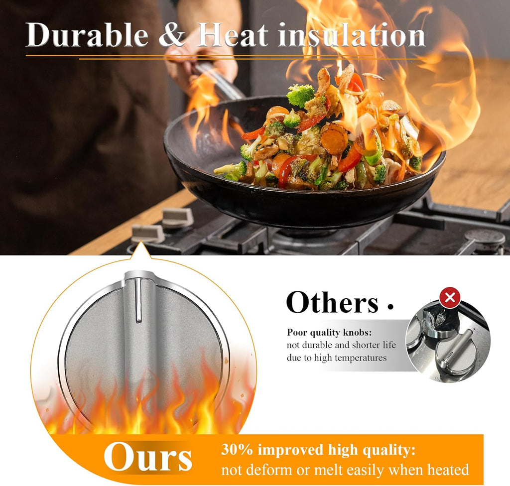 5 Pack Gas Stove Range Knobs A4180