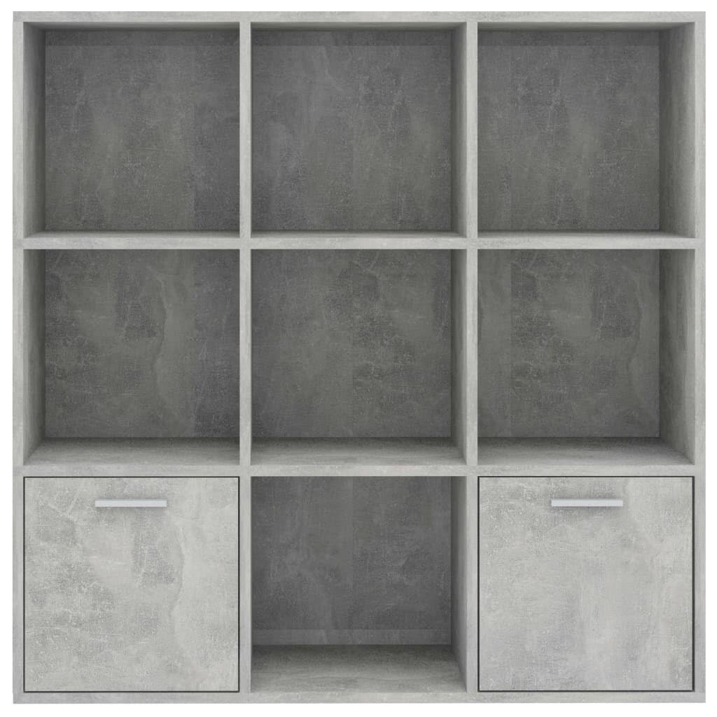 Book Cabinet Concrete Gray Chipboard S244845