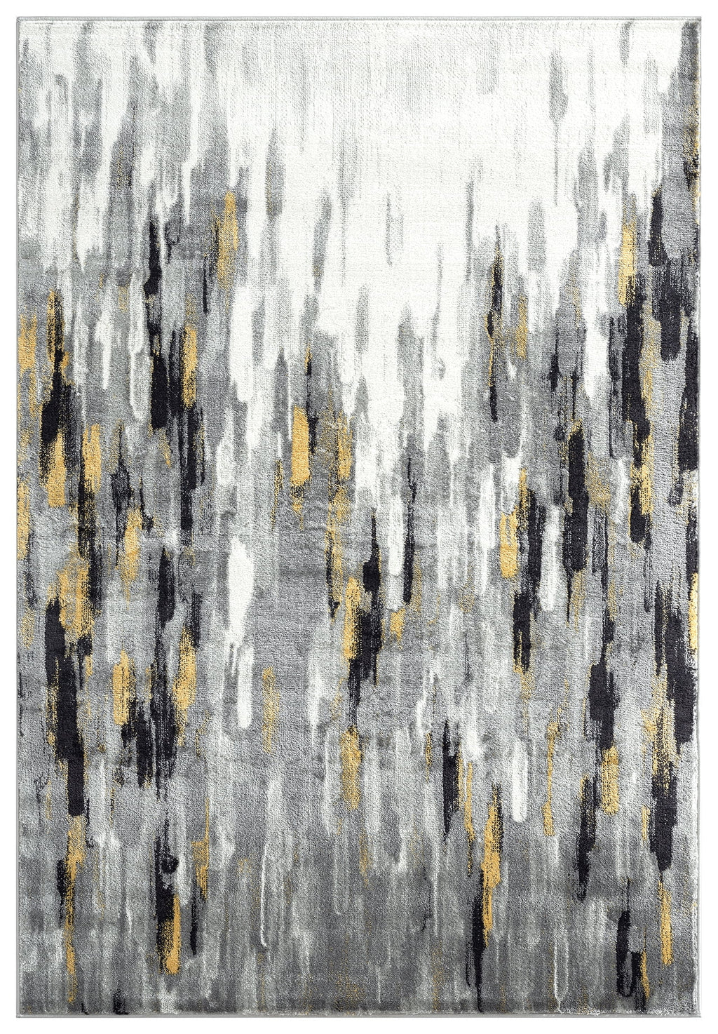 6 x 9 Grey Yellow Area Rug G177