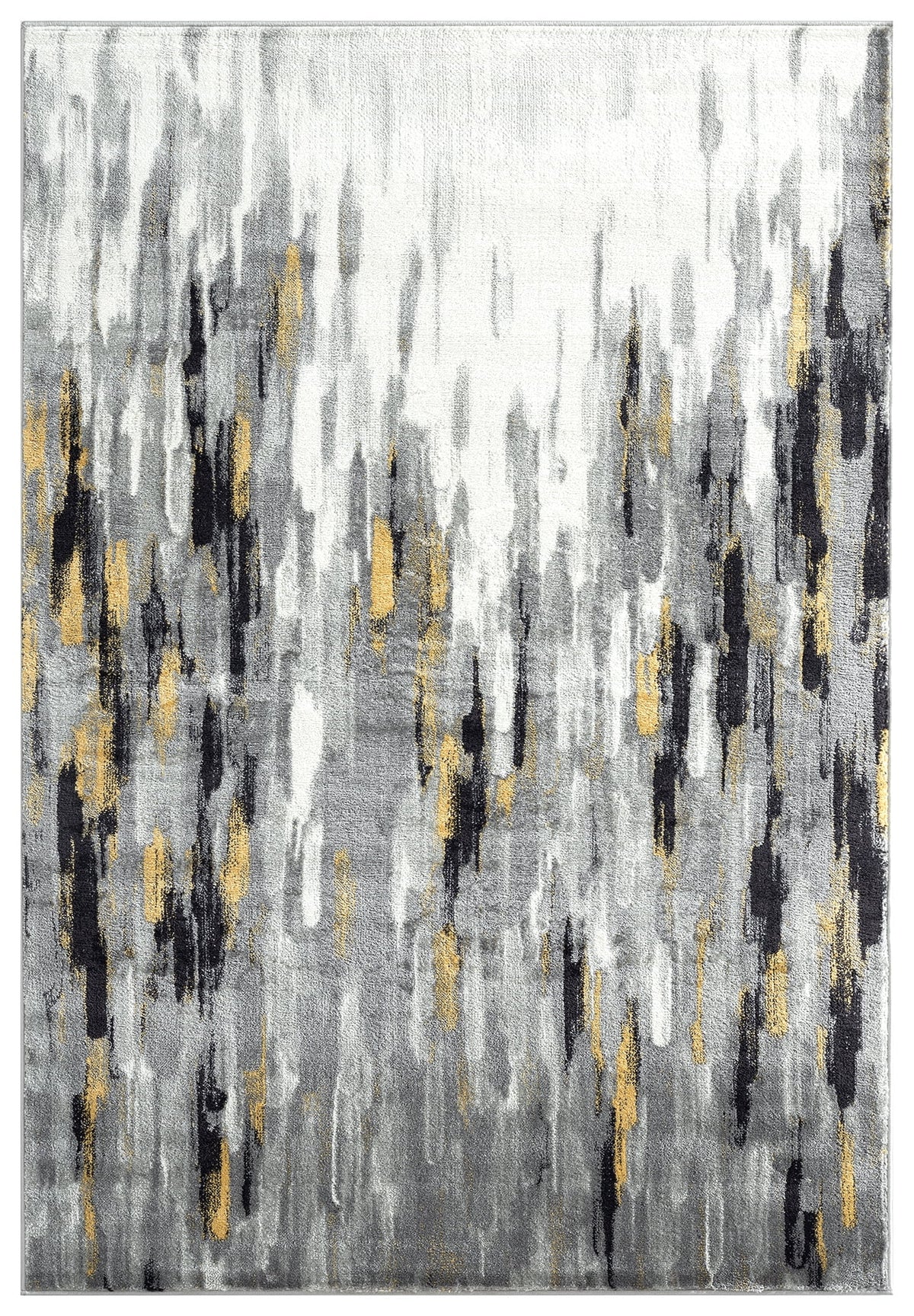 6 x 9 Grey Yellow Area Rug G177