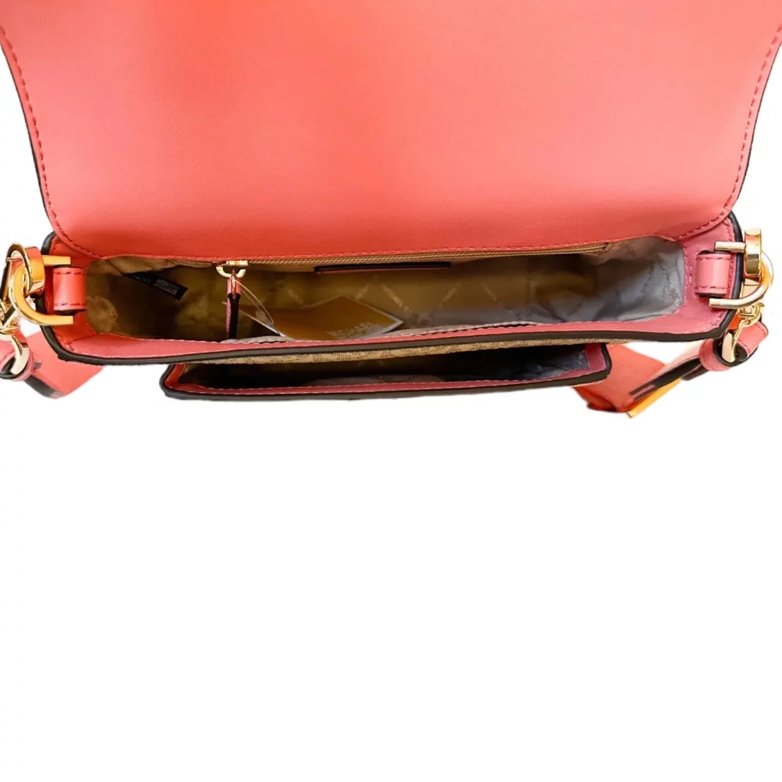 Medium PVC Leather Flap Crossbody Handbag G450