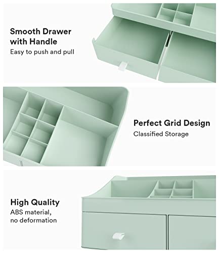 White Makeup Organizer with Drawers Z963250