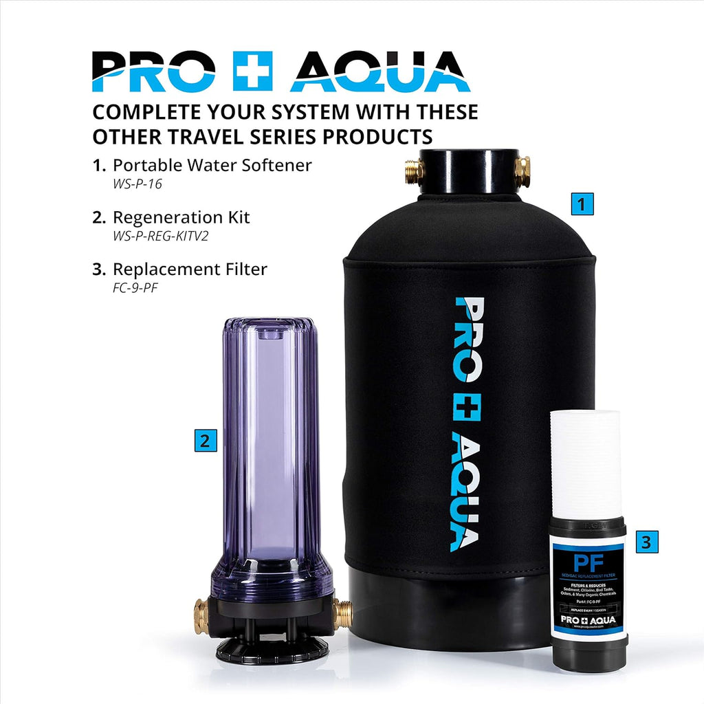 Portable RV Water Softener 16,000 Grain High Flow U301155