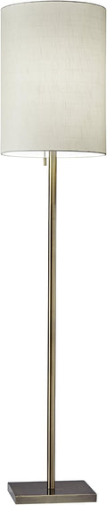 Antique Brass Beige Floor Lamp N88493
