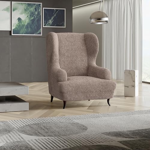 Blue Wingback Chair Slipcover Y167