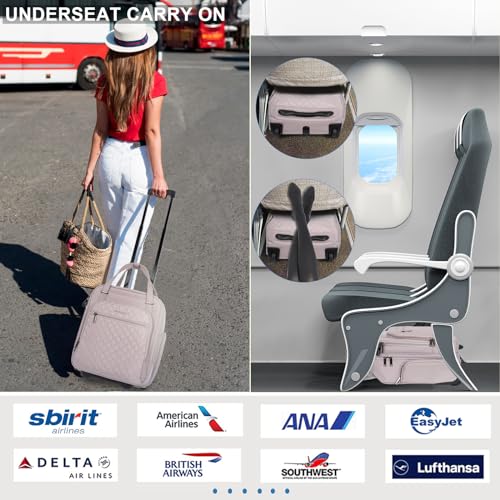 Black 16" Carry On Bag with Wheels T390401