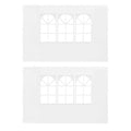 Party Tent Sidewall 2 pcs with Window PE White J905