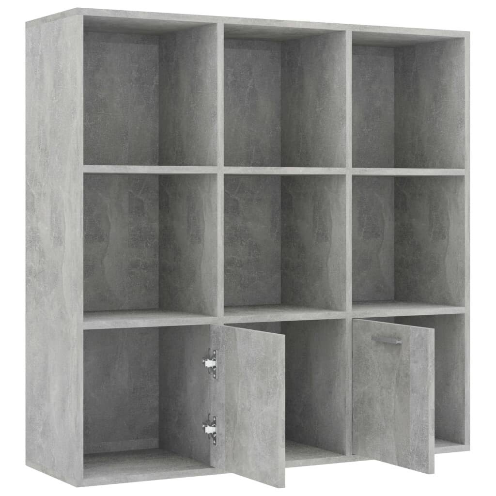 Book Cabinet Concrete Gray Chipboard S244845