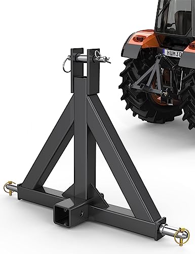 2" Orange Trailer Hitch Receiver for Category 1 Tractors K188