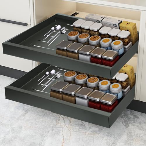 Gray Expandable Heavy Duty Slide Out Drawers C89911