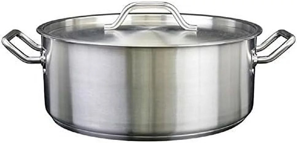 15 Quart Stainless Steel Braiser With Cover P393824
