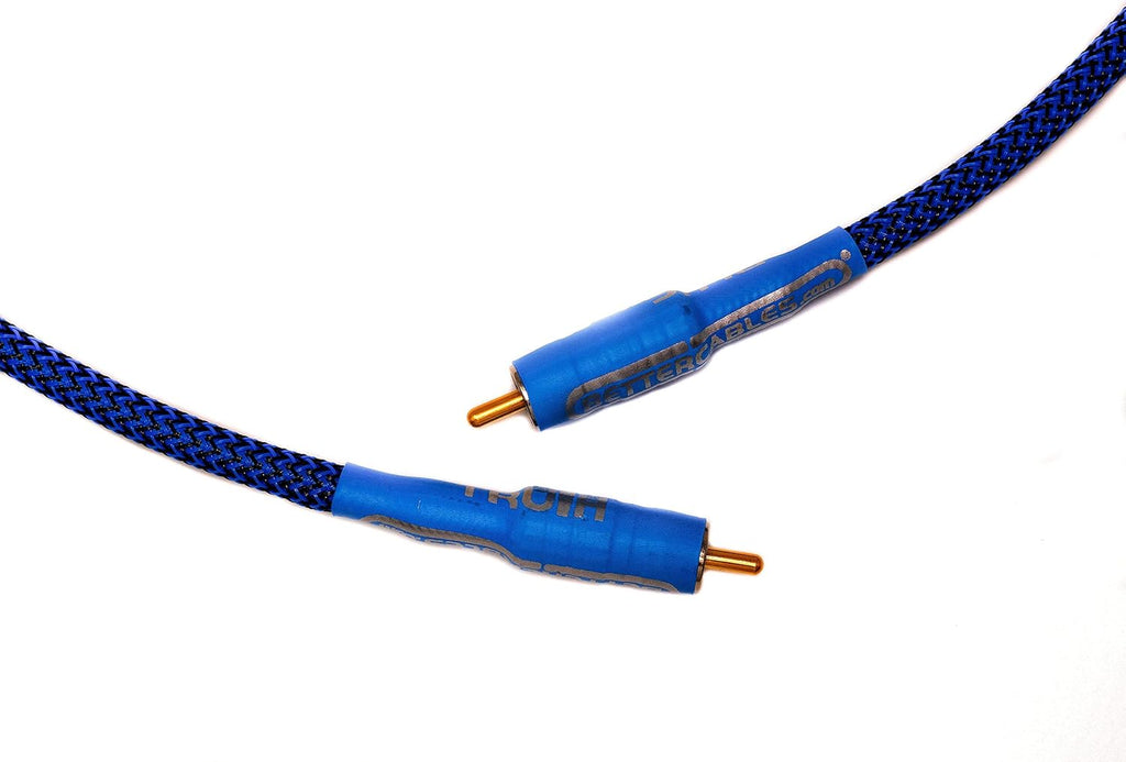 Blue Silver/Copper Hybrid Coaxial RCA Cable 6 Feet H805145