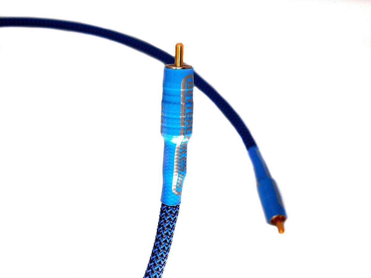 Blue Silver/Copper Hybrid Coaxial RCA Cable 6 Feet H805145