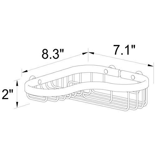 Polished Chrome Corner Shower Basket X51662