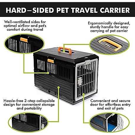 Pet carriers Airline Tsa Approved Travel crates for Cats and Dogs D4014