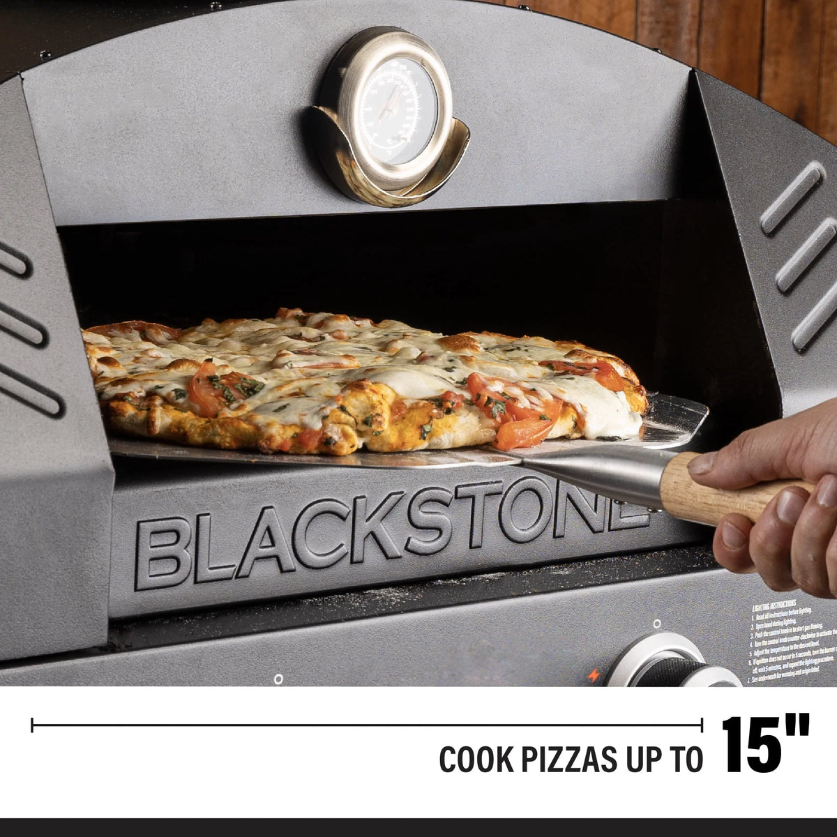 Tabletop Propane Pizza Oven with Two 15 Cordierite Stones M12795