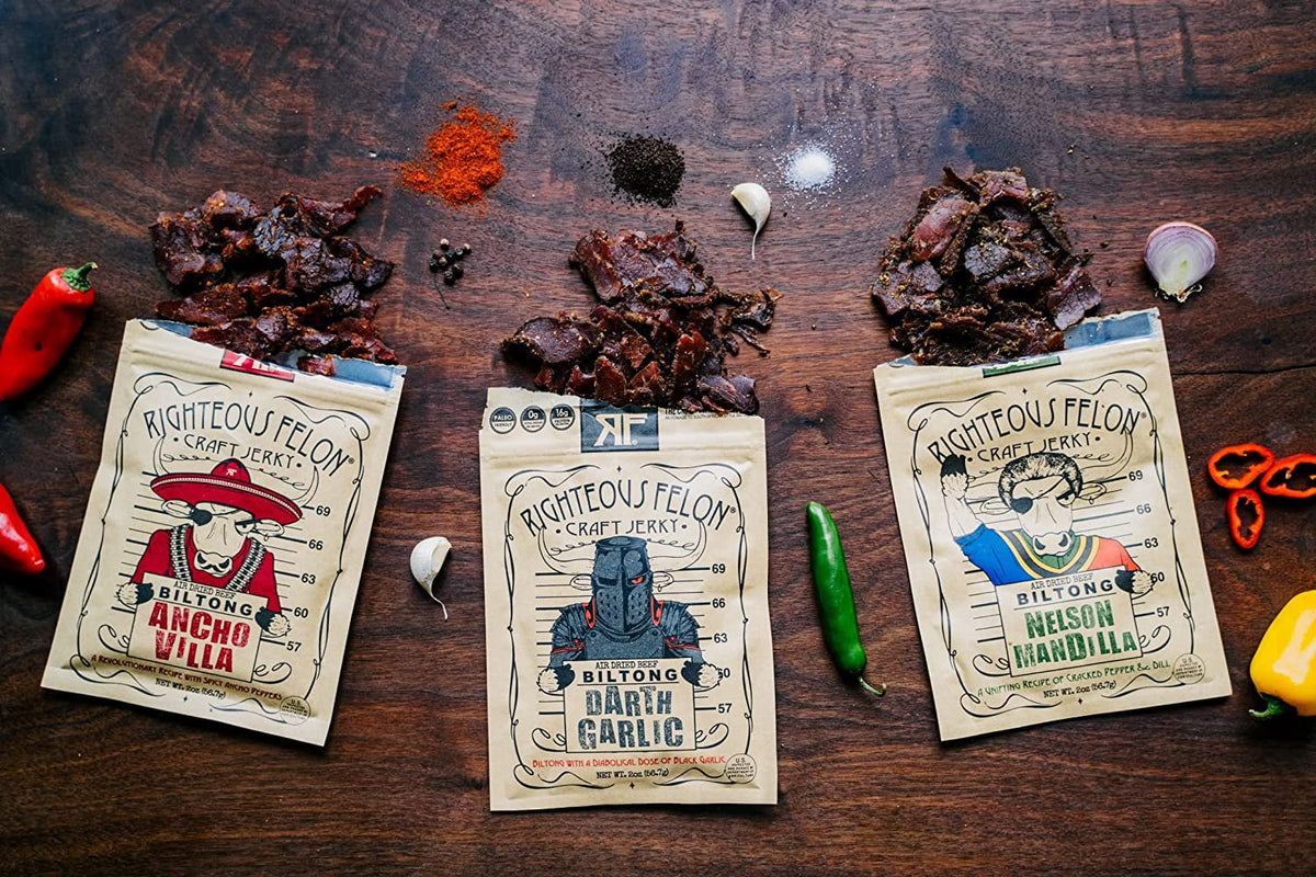 2 oz Bags Beef Jerky Variety Pack 3 Pack B860654