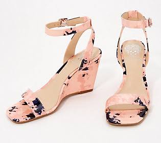 Leather Square-Toe Wedges B42484