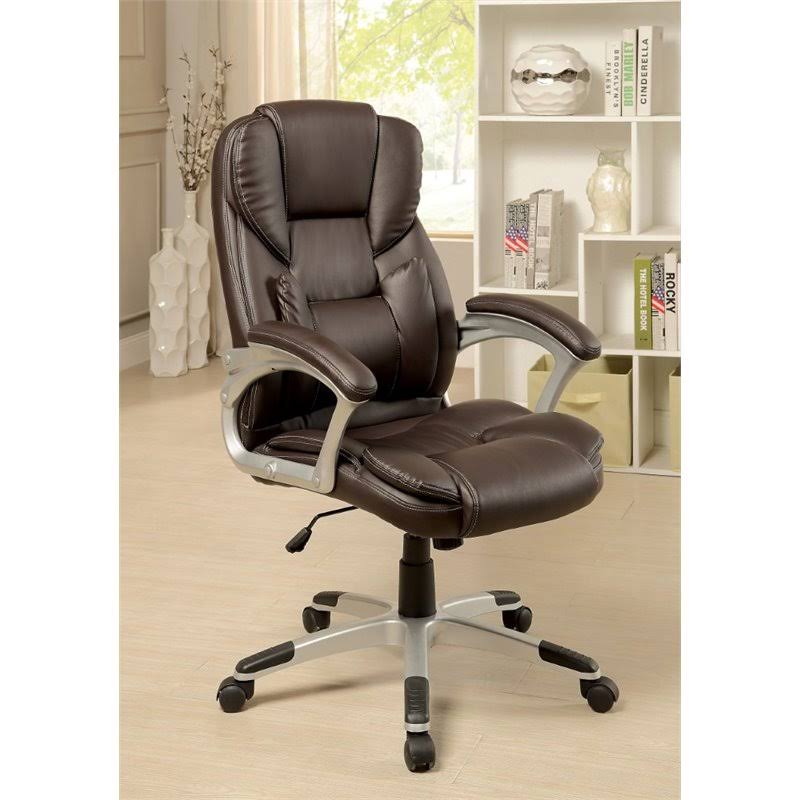 Brown Leather Office Chair Z597947