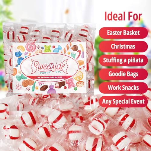 Soft Peppermint Candy Mints, 5lb bulk individually wrapped peppermint puffs E646