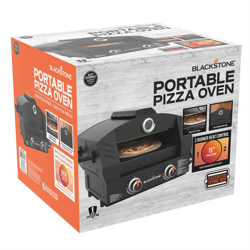 Tabletop Propane Pizza Oven with Two 15 Cordierite Stones M12795