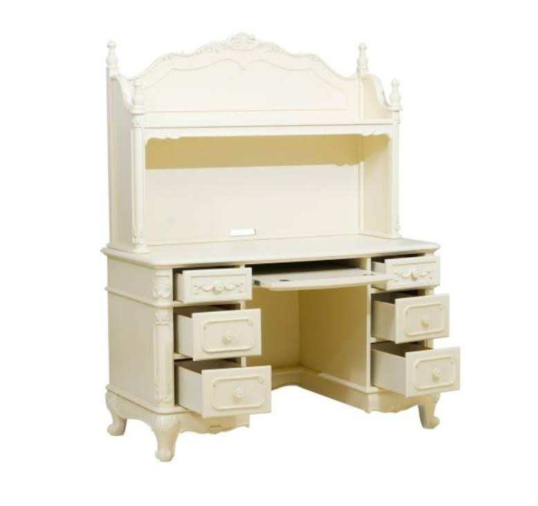 Twin Canopy Poster Bed in White F353651